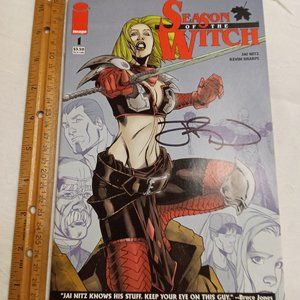 Season of the Witch No 1 Signed Jai Nitz Kevin Sharpe Comic Book